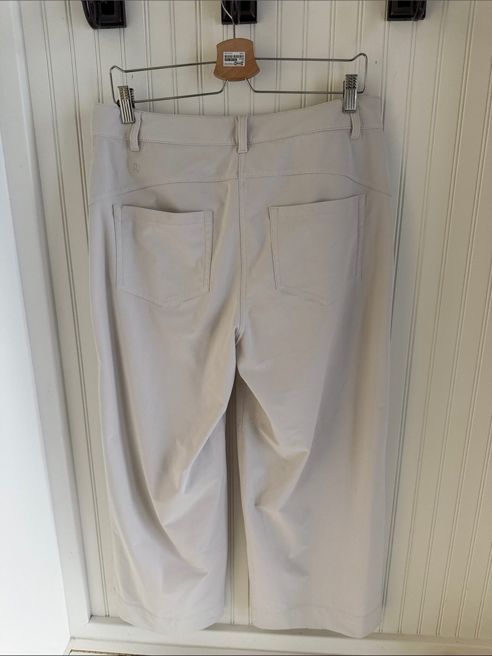 Lululemon City Sleek 5 Pocket Wide-Leg High Rise 7/8 Length Pant White Opal - Picture 8 of 9